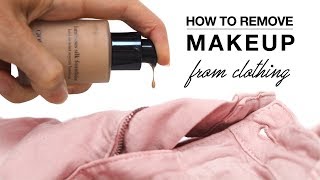 Hack  How To Remove Makeup From Clothes  Shonagh Scott [upl. by Ruffin]