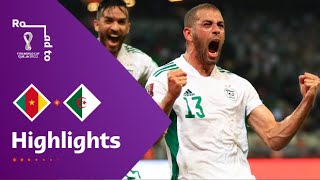 Cameroon v Algeria  FIFA World Cup Qatar 2022 Qualifier  Match Highlights [upl. by Amie637]