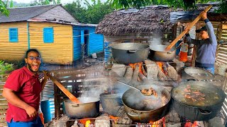 ¡SANCOCHO Con  20 Libras de Carnes y 40 Plátanos YUCA y 10 Libras De AHUYAMA [upl. by Enilesor]