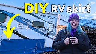 Make ANY RV an All Weather Rig  DIY Portable RV Skirting for Winter [upl. by Retsof271]