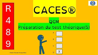 CACES®R489 QCM test 5 de notre série [upl. by Rolfston]