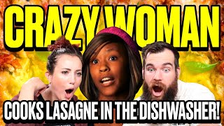 Crazy Woman Cooks Lasagna In The Dishwasher [upl. by Hakeber439]