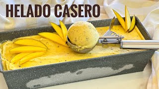 CÓMO HACER HELADO CASERO sin máquina de helado CON SOLO 4 INGREDIENTES [upl. by Soracco198]