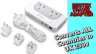 Universal Travel Adaptor 110v to 240v Converter Review [upl. by Cooper21]