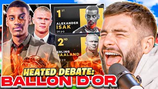 HEATED DEBATE Will Isak Win Ballon DOr Before Haaland [upl. by Pillyhp481]