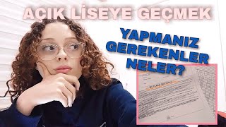 12 SINIFTA AÇIK LİSEYE GEÇMEK  AÇIK LİSE DERSLERİ NASIL SEÇİLİR AÇIK LİSEYE NASIL GEÇİLİR [upl. by Schwenk]