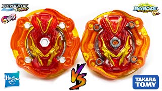 BRANDS BATTLE COSMIC VALTRYEK vs COSMO VALKYRIE BEYBLADE BURST RISE GT HASBRO VS TAKARA TOMY [upl. by Aseena]