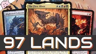 97 Land Commander Deck  No Joke  Blightsteel Colossus  Commander  Magic the Gathering [upl. by Nhguahs502]