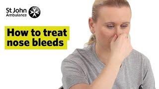 How to Treat Nose Bleeds  First Aid Training  St John Ambulance [upl. by Ahsanat]