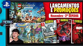 Franquia Playstation No Switch  Dragon Quest 3 Remake e PROMOS  Lançamentos e Promoções Novembro 2 [upl. by Itoc]