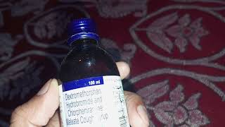 Dextromethorphan hydrobromide and chlorpheniramine maleate cough syrup hindi [upl. by Nessaj210]