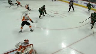 Nino Niederreiter breaks the ice with a onetimer 12 seconds in [upl. by Shult]