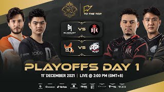 ENGLISH M3 Playoffs Day 1  MLBB World Championship 2021  Singapore [upl. by Ettessil]