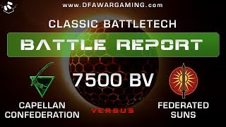 Classic BattleTech Battle Report Capellan Confederation vs Federated Suns [upl. by Gaal]