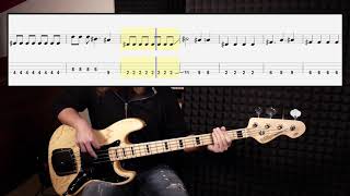 The Killers  Mr Brightside bass cover with tabs in video [upl. by Flosser]