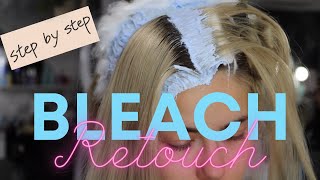 BLEACH RETOUCH with special Trick  SILVER HAIR STEP BY STEP [upl. by Feil]