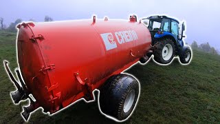 Farmers POV  Spreading Liquid Cow Manure  New Holland T475 Creina 5000L [upl. by Devinna]