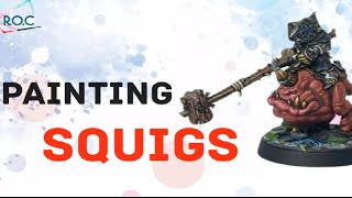 How to paint Squigs  Painting Grinkraks Looncourt part 3 [upl. by Eilhsa]