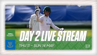 LIVE  Leicestershire v Sussex  LVInsurance County Championship  Day Two [upl. by Dusen]