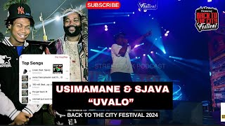 USIMAMANE amp SJAVA quotUvaloquot Live Performance at Back To The City Festival 2024 [upl. by Adierf]