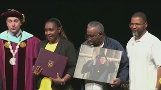 Fallen CPD Officer Areanah Preston honored at Loyola graduation [upl. by Moll]