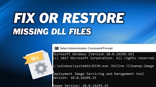 Fix or Restore Missing DLL Files in Windows [upl. by Ellitnahc]