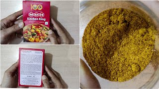 MDH Kitchen King Masala Review  Best Kitchen Masala In India [upl. by Dallman]