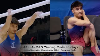 JAKE JARMAN Apparatus Finals Winning Medal Displays  British Gymnastics Championship 2024 [upl. by Busby]