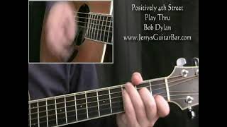 Bob Dylan Positively 4th Street  Guitar Performamce Play Through [upl. by Darius]