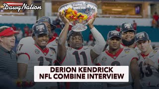 Derion Kendrick explains what Georgia football National Championship means to him [upl. by Zondra]