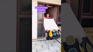 Navratri Lehanga Complete video  How to make navratri lehenga simple  Ghamu saranshorts [upl. by Enorej764]