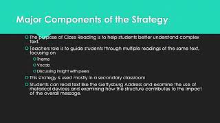 Reading Strategy Presentation Video Basic Template [upl. by Yelich]