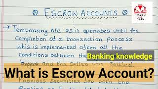 What is Escrow Account [upl. by Lempres]