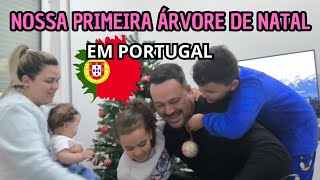 MONTAMOS NOSSA PRIMEIRA ÁRVORE DE NATAL AQUI EM PORTUGAL 🇵🇹 Natal 2024 🇵🇹 [upl. by Noryv]