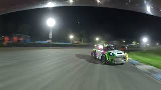 John McCluskey Fiesta WRC Rallycross Supercar Crash  Lydden Hill night race  November 2024 [upl. by Saucy]