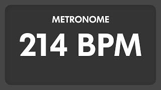 214 BPM  Metronome [upl. by Atnauqal]