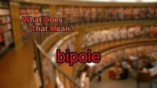 What does bipole mean [upl. by Jena]