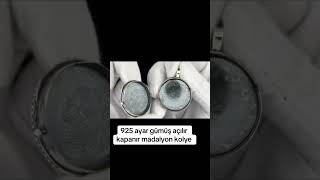 Madalyon kolye gümüşkolye gümüş silver jewelry gümüşkolye handmade gümüş hediye 925silver [upl. by Rimahs]