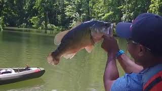 Owasco Lake kayak Bass fishing [upl. by Leverick]