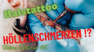 Folge 15 Wie schmerzhaft ist ein Tattoo am Hals Toby legt sich unter die Nadel amp ihr seid dabei [upl. by Atikihc]