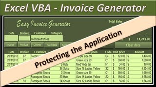 Excel VBA  Invoice Generator  Microsoft Excel 2010  Part 7 [upl. by Libenson57]