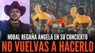 Ángela Aguilar Provoca Reacciones en Concierto con Nodal ¡Mira Su Camiseta Polémica 🚨 [upl. by Enyrehtak]