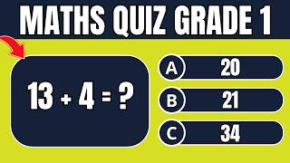 Challenging Maths Quiz for Grade 1 Addition amp Subtraction Within 20 [upl. by Letsirk177]