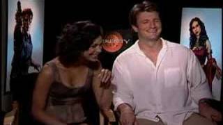 Nathan Fillion and Morena Baccarin interview for Serenity [upl. by Theresa]