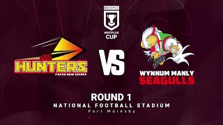 SP PNG Hunters v Wynum Manly Seagulls Round 1  Match Highlights  90324 [upl. by Elyc895]