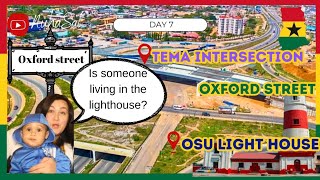 Drive through Oxford street tema intersection and the osu lighthouse day 7 Ghana [upl. by Joselow]