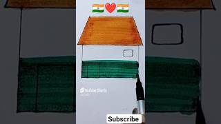 Independence day drawing l shortsfeed reelsvideo india uttarakhand foryou fireefire art [upl. by Mittel244]