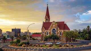 WINDHOEK NAMIBIA  HD AERIAL VIEW [upl. by Niala]