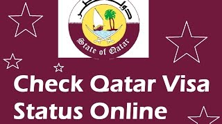 CHECK MOI QATAR VISA STATUS [upl. by Assirod]