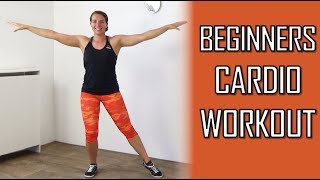 20 Minute Cardio Workout for Beginners – Beginner Cardio Exercises With No Equipment – At Home [upl. by Guinna126]